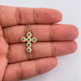 Dije Cruz Tupida 1.25gr / 2.7cm / Oro Amarillo 18K %