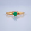 Anillo Solitario Garras Esmeralda 17Pts 1.5gr / T7 1/4 / Oro Amarillo 18K %