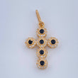 Dije Cruz Tupida 1.4gr / 2.5cm / Oro Amarillo 18K &