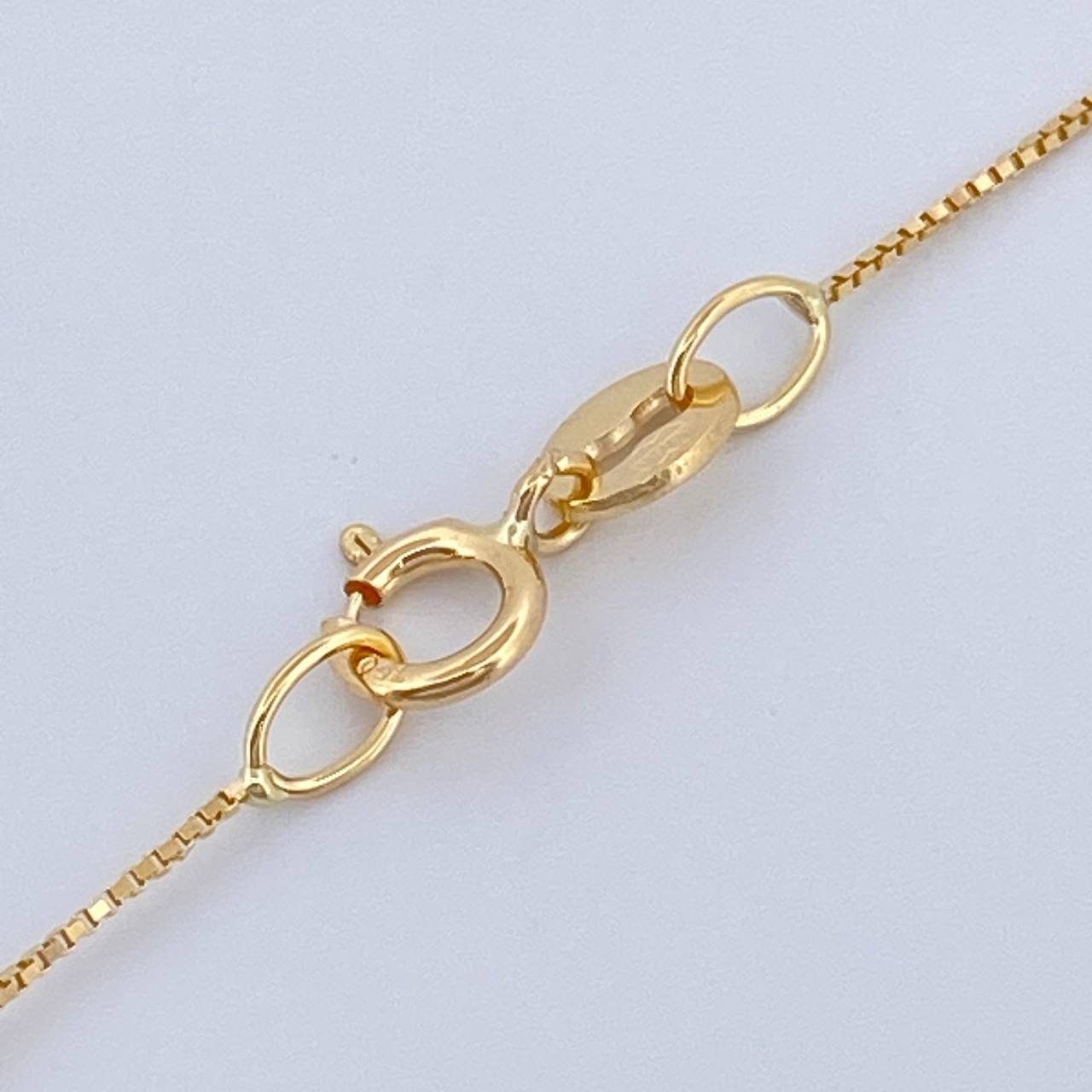 Set Veneciana + Corazon Esmeralda 07pts 1.7gr / 49.5cm / 0.3mm Oro Amarillo 18K &