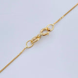 Set Veneciana + Halo Esmeralda 10pts 1.2gr / 0cm / 0.3mm Oro Amarillo 18K &