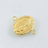 Herraje Virgen Guadalupe Ovalo 0.75gr / 1.8cm / Oro Amarillo 18K ©
