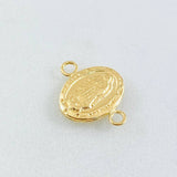 Herraje Virgen Guadalupe Ovalo 0.45gr / 1.5cm / Oro Amarillo 18K ©