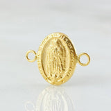 Herraje Virgen Guadalupe Ovalo 0.5gr / 1.5cm / Oro Amarillo 18K ©