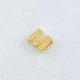 Herraje Letra M 0.4gr / 0.6cm / Oro Amarillo 18K