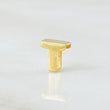 Herraje Tambor Letra T 0.25gr / 6mm Oro Amarillo 18K