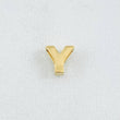Herraje Letra y 0.25g / 0.6cm Oro Amarillo 18K