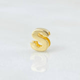 Herraje Letra S 0.25gr / 0.6cm / Oro Amarillo 18K ©