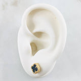 Topos Trébol Onix Negro 2gr / Oro Amarillo Nac.Esp. 18K ©