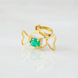 Dije Caramelo Esmeralda 11pts 0.45gr / 1.1cm / Oro Amarillo 18K ©