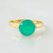 Anillo Solitario Canasta Circular Esmeralda 1.9 Qts 2.15gr / T6 1/2 / Oro Amarillo 18K ©