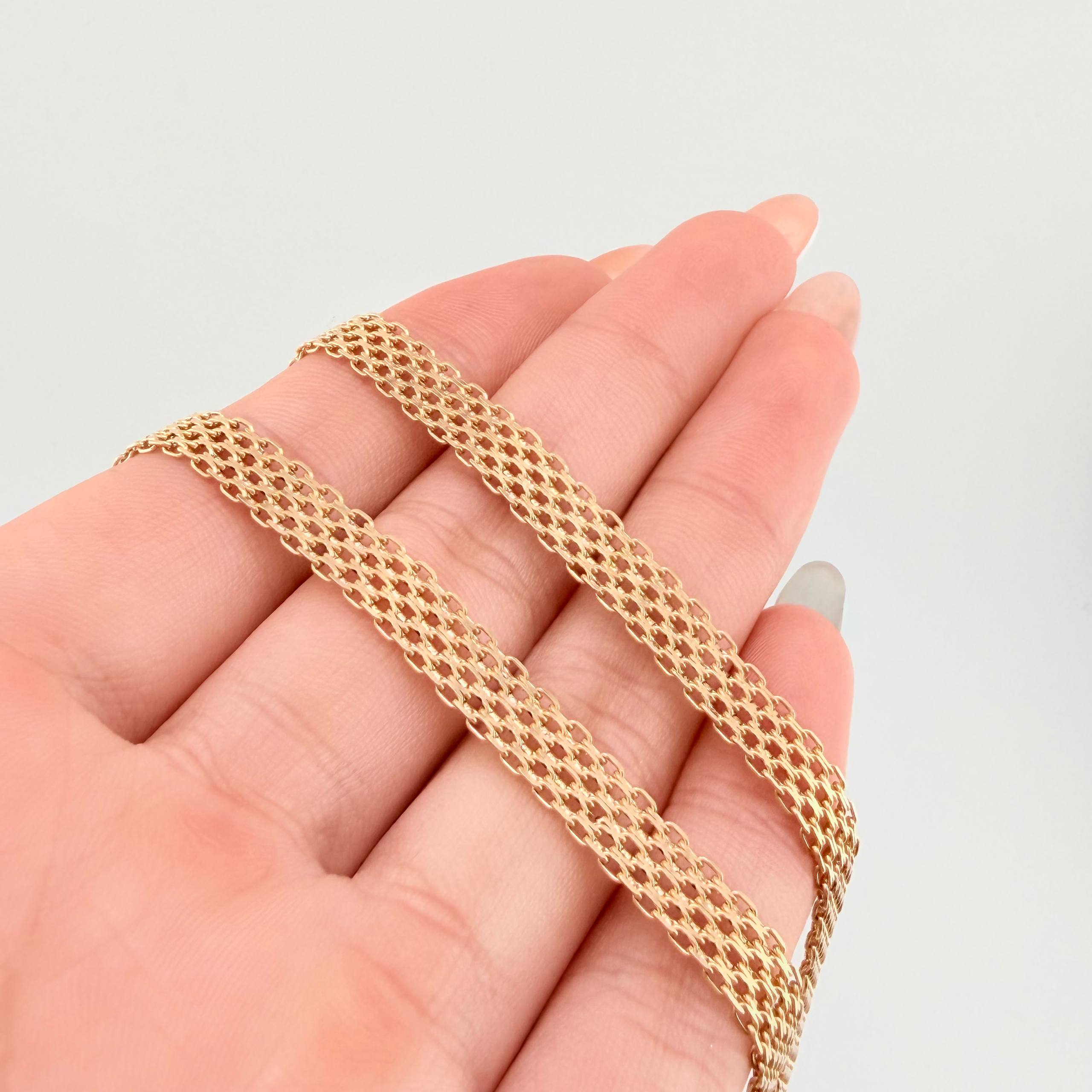 Cadena China 20.8gr / 60cm / 6.4mm Oro Amarillo +1 18K