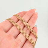 Cadena China 20.8gr / 60cm / 6.4mm Oro Amarillo +1 18K