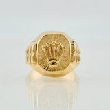 Anillo Corona RX 3.9gr / T7 1/2 / Oro Amarillo 18K *