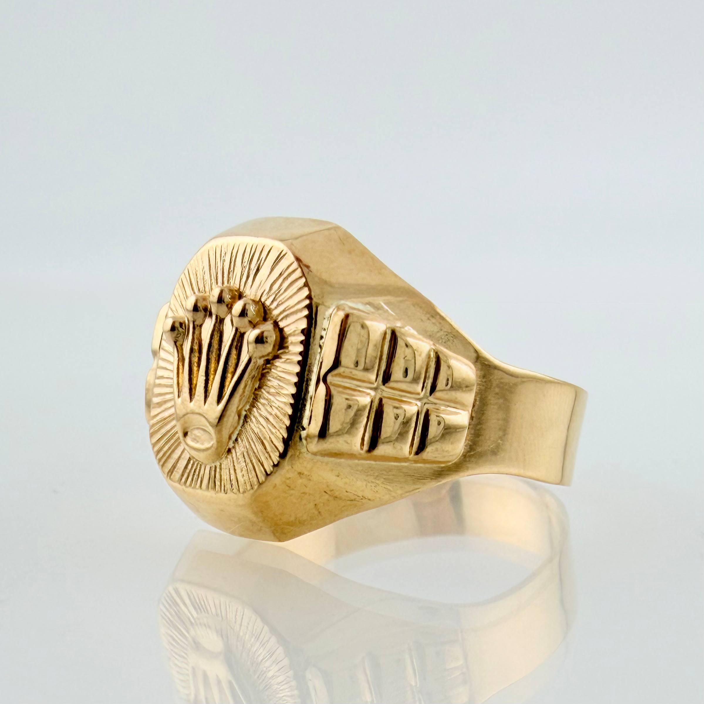 Anillo Corona Rx 4.15gr / T8 1/2 / Oro Amarillo 18K ©
