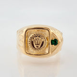 Anillo Corona Chispa Lateral 3.05gr / T7 3/4 / Oro Amarillo 18K ©