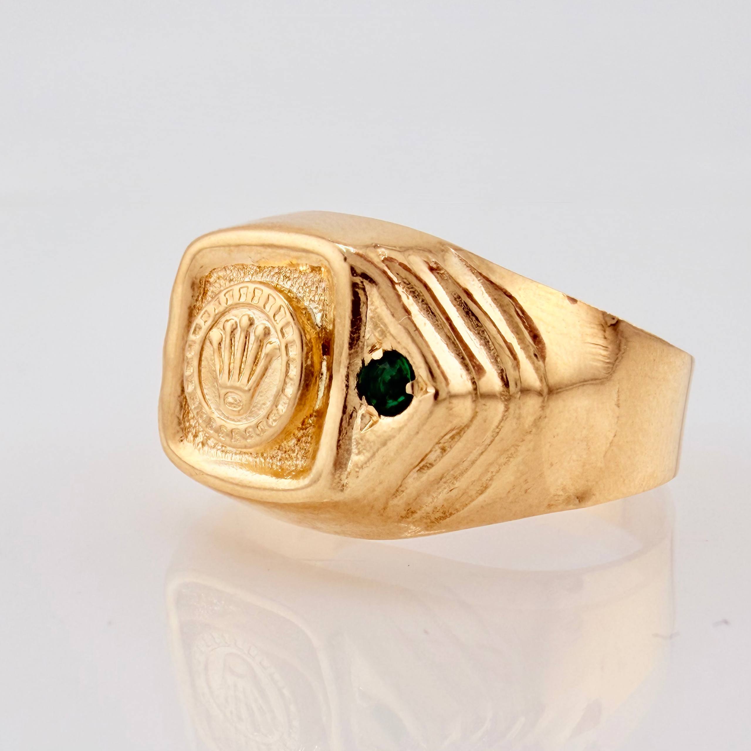 Anillo Corona Chispa Lateral 3.05gr / T7 3/4 / Oro Amarillo 18K ©