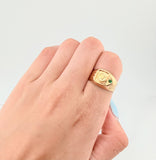 Anillo Corona Chispa Lateral 3.05gr / T7 3/4 / Oro Amarillo 18K ©