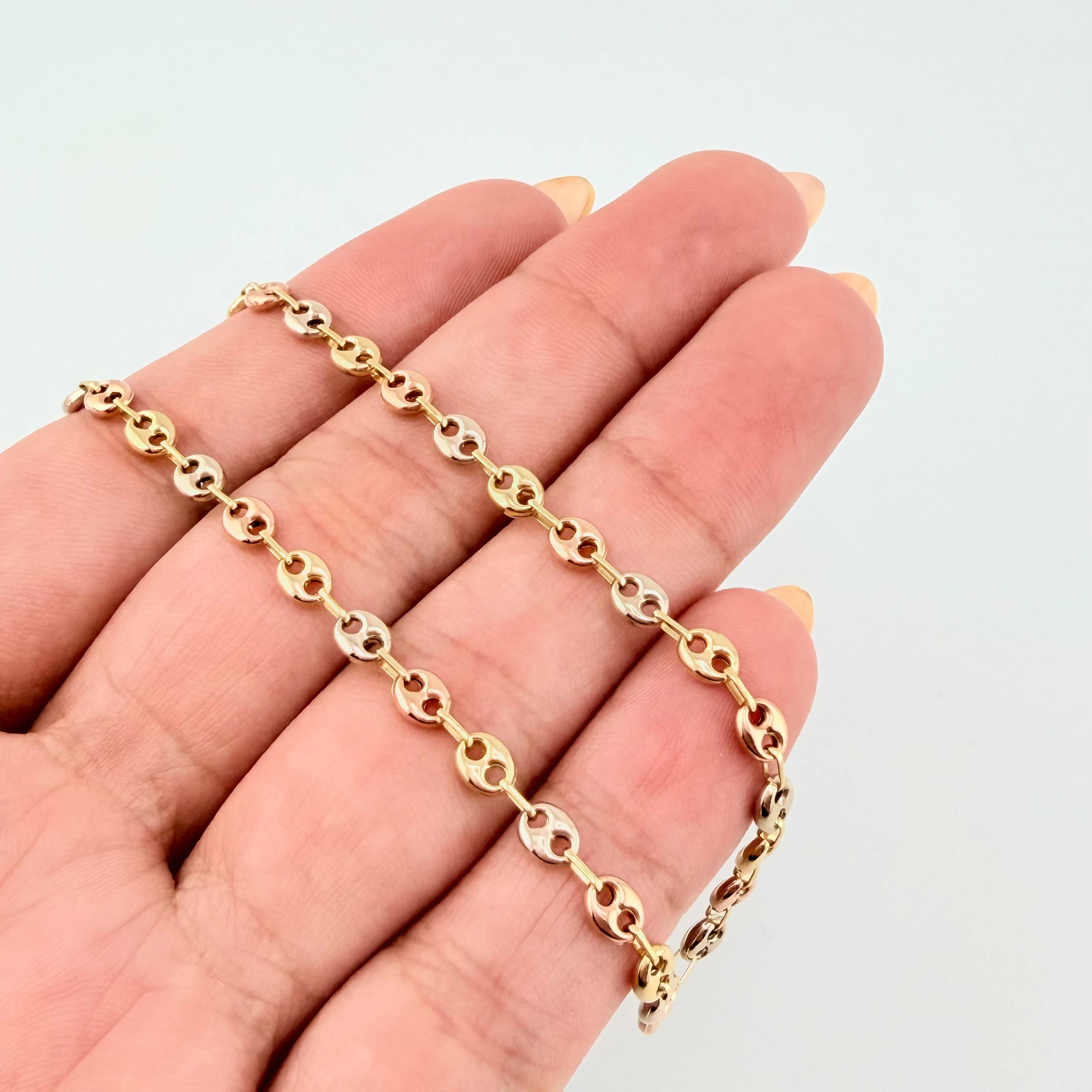 Cadena GC 5.45gr / 50cm / 3.8mm Tres Oros 18K *