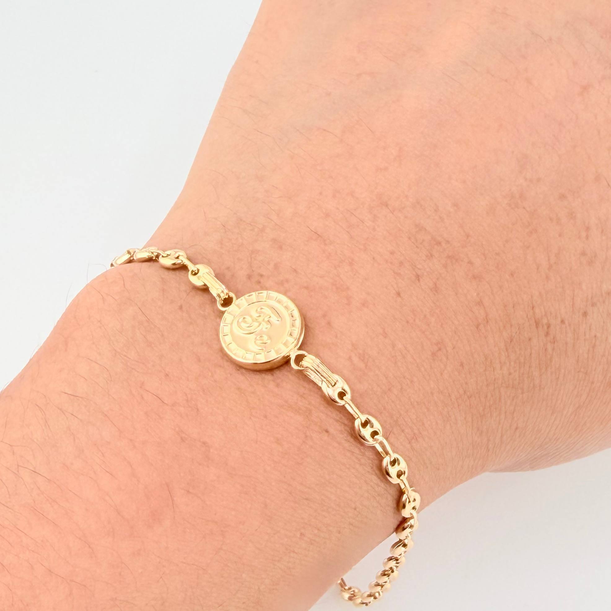 Pulso GC Herraje Fe 2.65gr / 19cm / 3.2mm Oro Amarillo 18K *