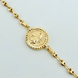 Pulso GC Herraje Virgen De Guadalupe 3.1gr / 18cm / 3.2mm Oro Amarillo 18K *