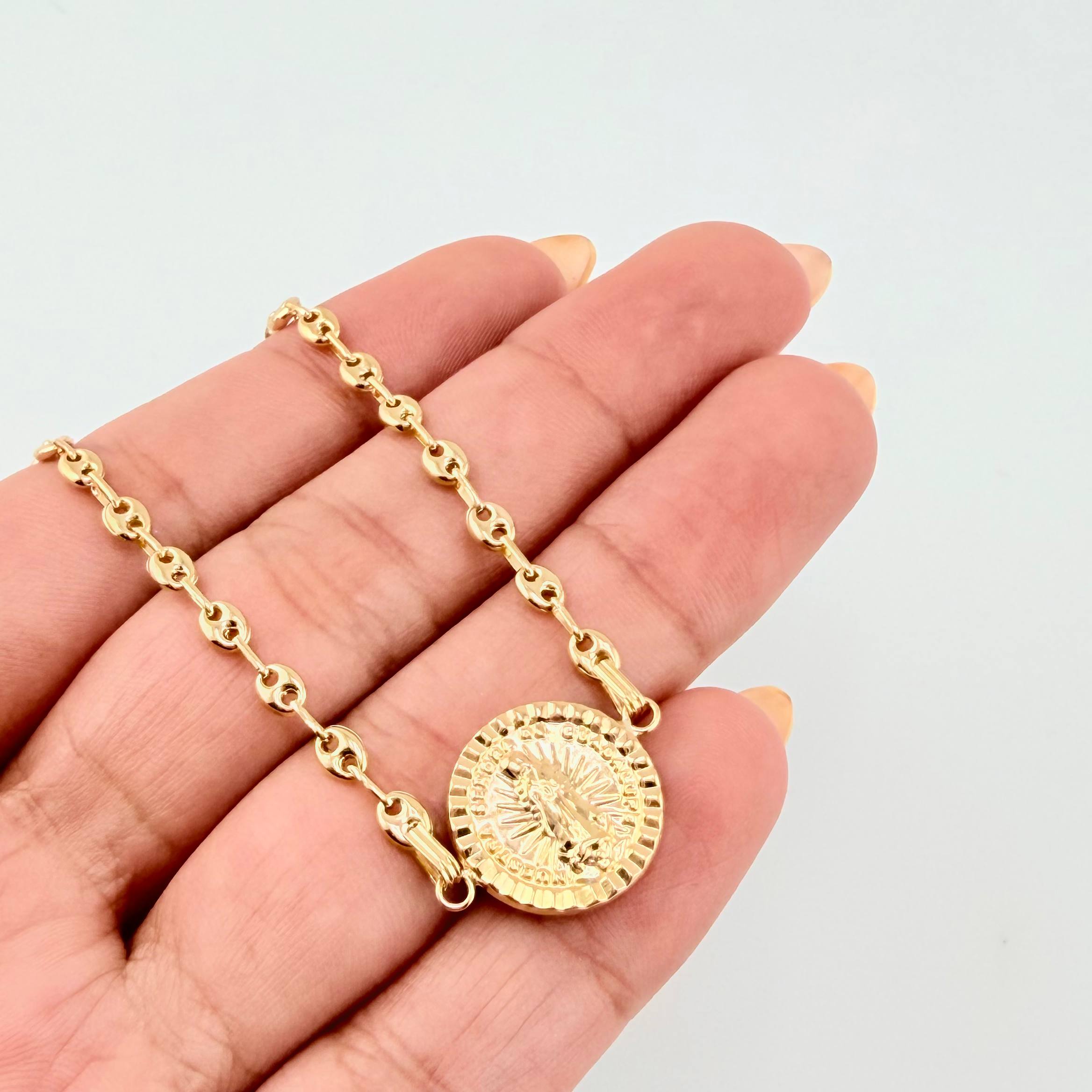 Pulso GC Herraje Virgen De Guadalupe 3.1gr / 18cm / 3.2mm Oro Amarillo 18K *