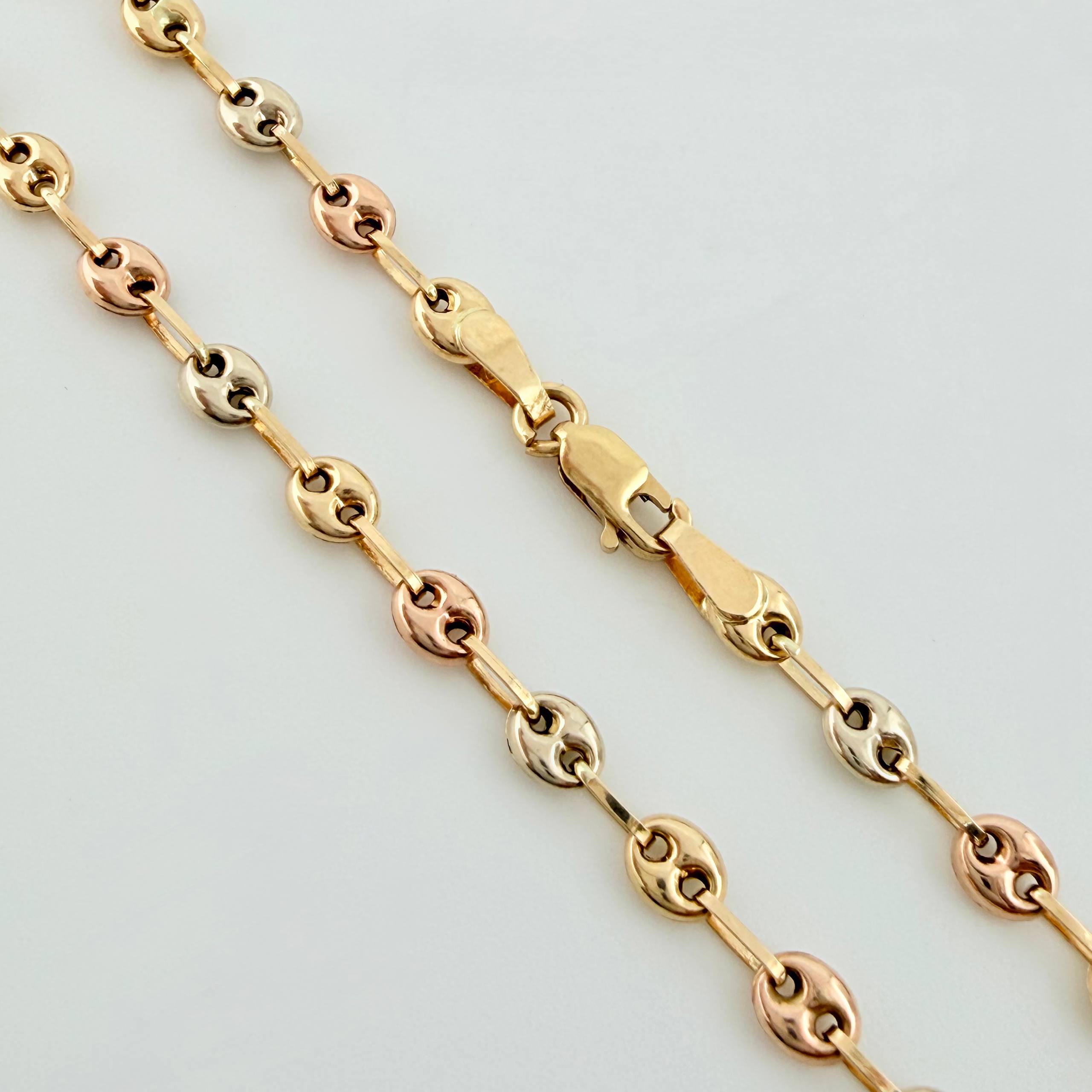 Cadena GC 6.9gr / 45cm / 3.4mm Tres Oros 18K