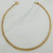 Tobillera Cubana 2.15 g / 24.2 cm / 3.52 mm Oro Amarillo 18K