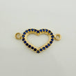 Herraje Silueta Corazón 0.8 g / 1.9 cm Oro Amarillo 18K