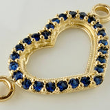 Herraje Silueta Corazón 0.8 g / 1.9 cm Oro Amarillo 18K