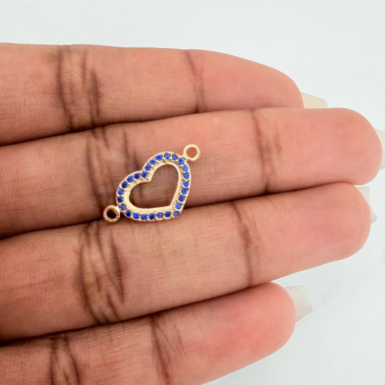 Herraje Silueta Corazón 0.8 g / 1.9 cm Oro Amarillo 18K