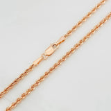 Cadena Lazo 3.75g / 60cm / 2.2mm Oro Rosa 18K