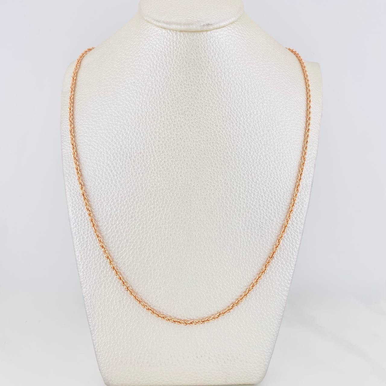 Cadena Lazo 3.75g / 60cm / 2.2mm Oro Rosa 18K