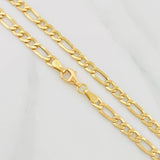 Cadena Figaro 7.7g / 60cm / 4.1mm Oro Amarillo 18K