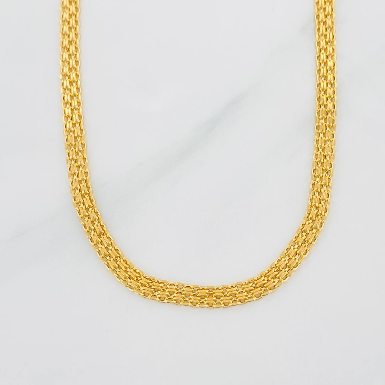 Cadena China 4.3g / 45cm / 3.35mm Oro Amarillo 18K