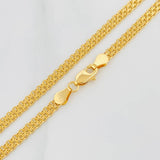 Cadena China 4.3g / 45cm / 3.35mm Oro Amarillo 18K