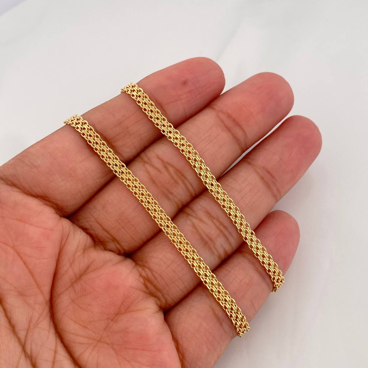 Cadena China 4.3g / 45cm / 3.35mm Oro Amarillo 18K