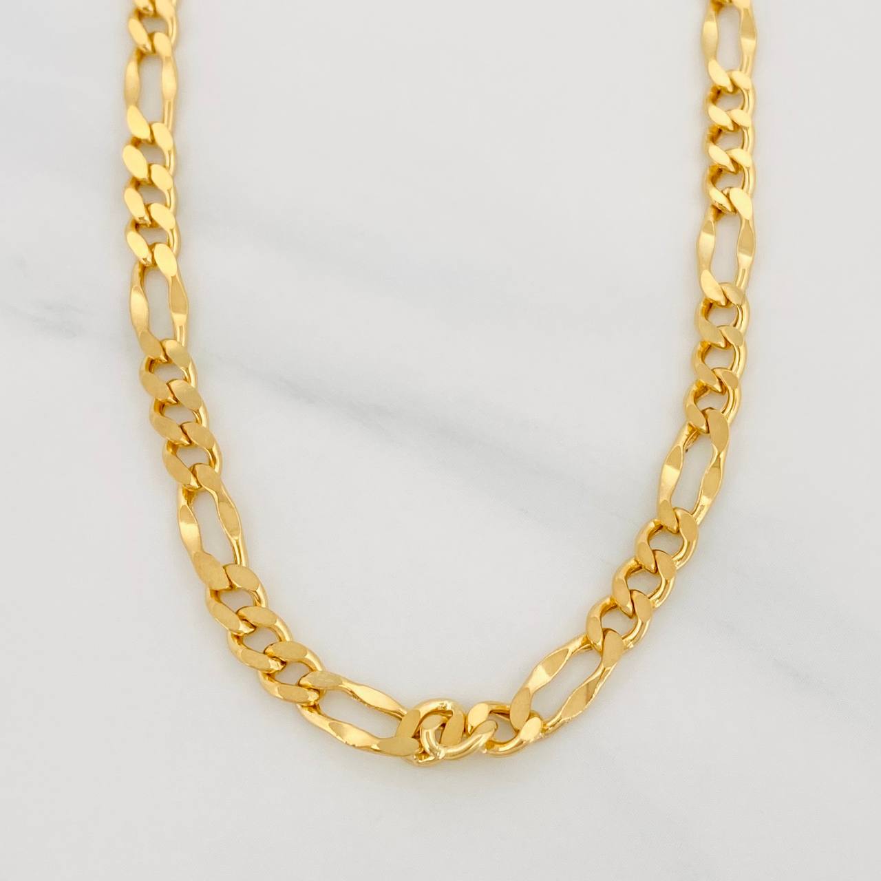 Cadena Figaro 8.25g / 50cm / 3.95mm Oro Amarillo 18K