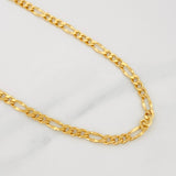 Cadena Figaro 8.25g / 50cm / 3.95mm Oro Amarillo 18K