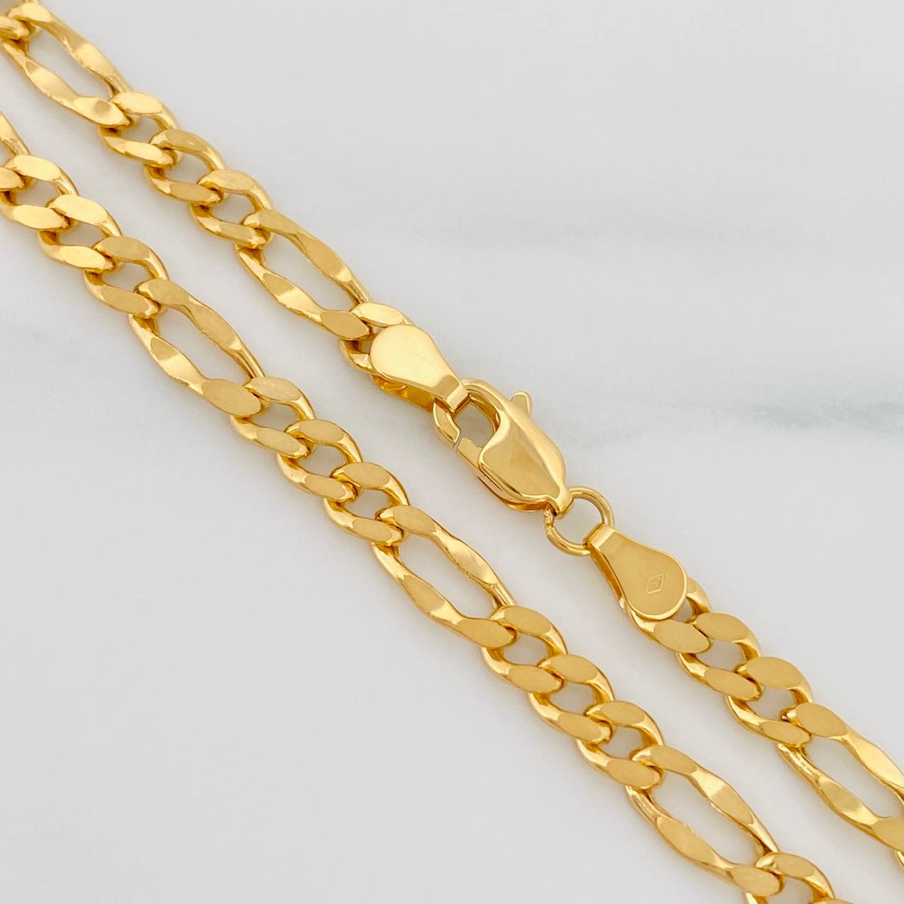 Cadena Figaro 8.25g / 50cm / 3.95mm Oro Amarillo 18K
