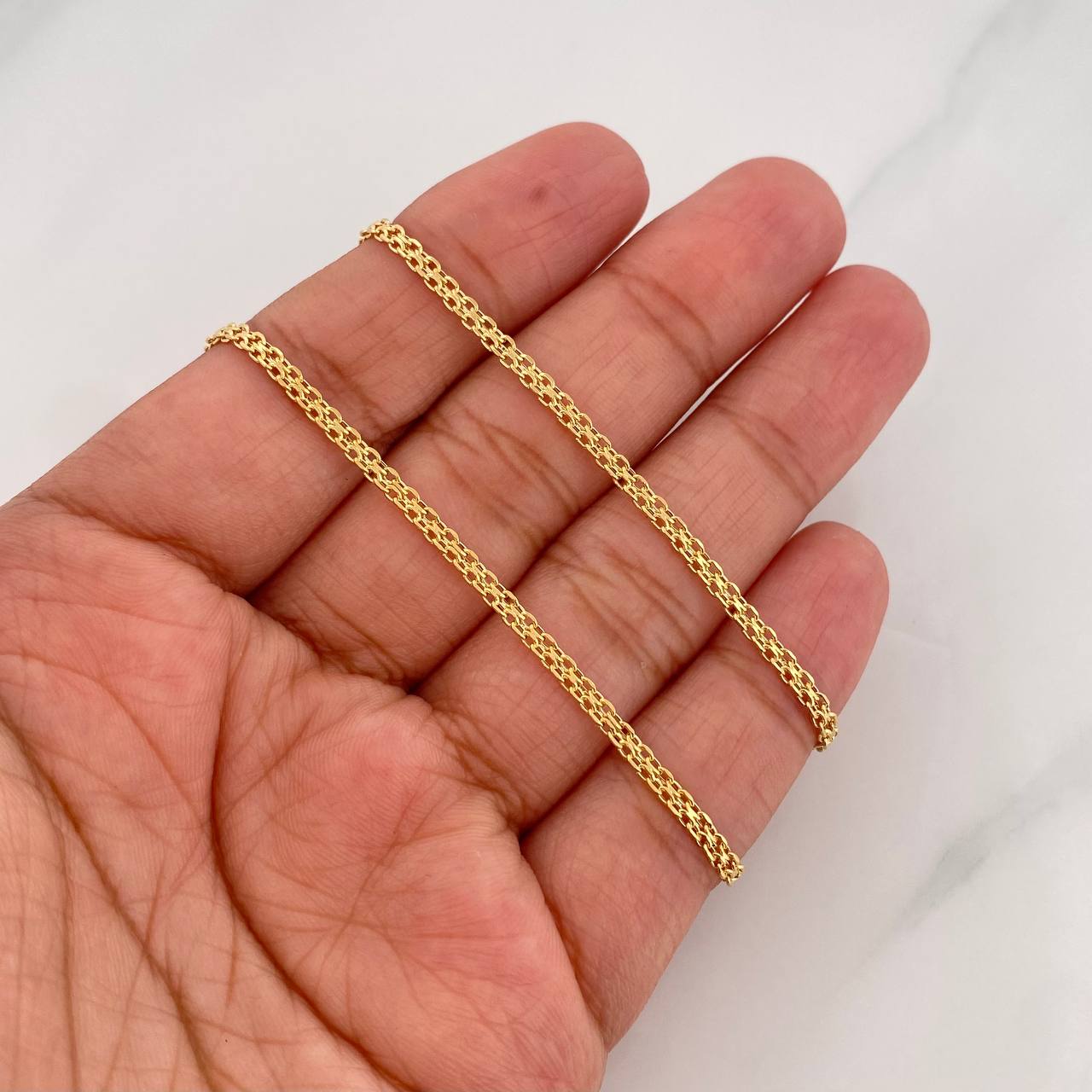 Cadena China 2.75g / 45cm / 2.2mm Oro Amarillo 18K