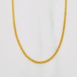 Cadena China 4.5g / 50cm / 1.9mm Oro Amarillo 18K