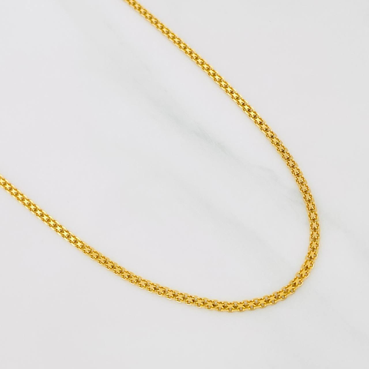 Cadena China 4.5g / 50cm / 1.9mm Oro Amarillo 18K