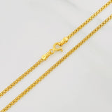 Cadena China 4.5g / 50cm / 1.9mm Oro Amarillo 18K