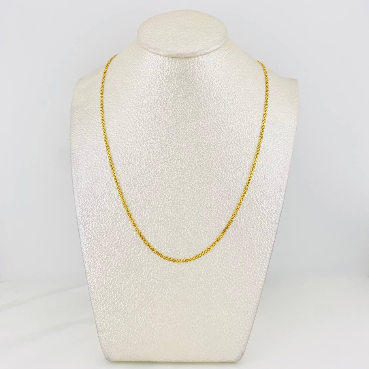Cadena China 4.5g / 50cm / 1.9mm Oro Amarillo 18K