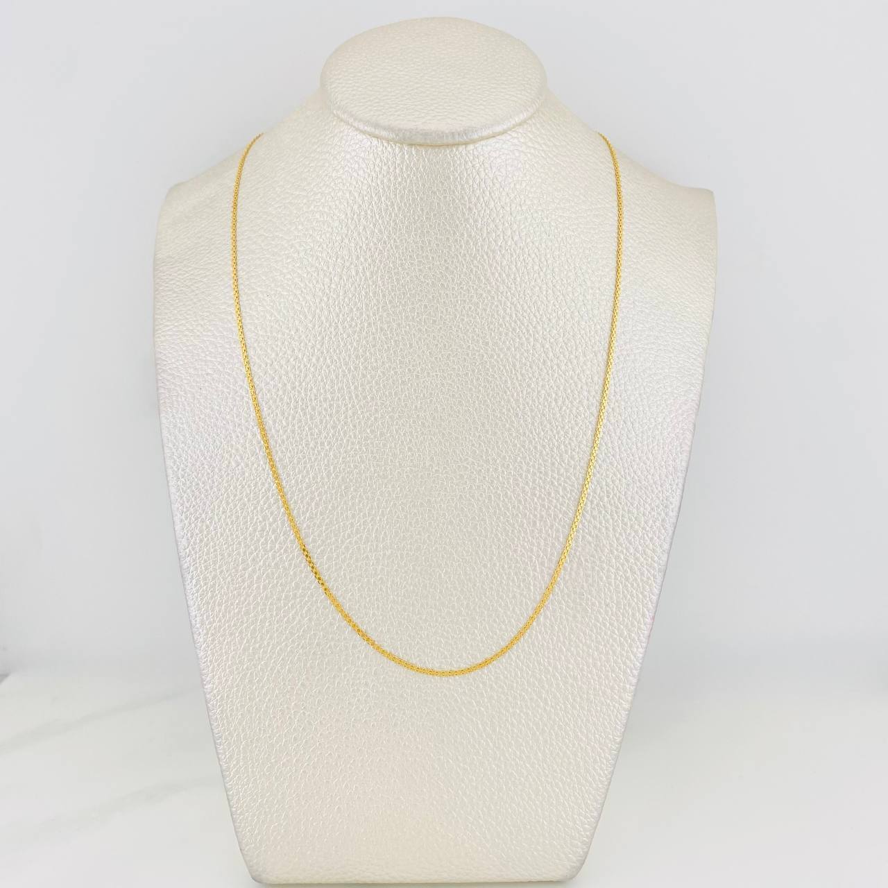 Cadena China 1.8g / 45cm / 1.2mm Oro Amarillo 18K
