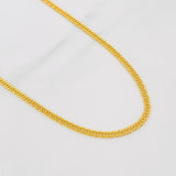 Cadena Cubana Tibetana 5.5g / 60cm / 2.71mm Oro Amarillo 18K