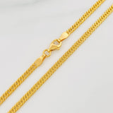 Cadena Cubana Tibetana 5.5g / 60cm / 2.71mm Oro Amarillo 18K