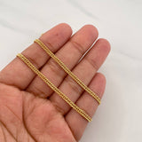 Cadena Cubana Tibetana 5.5g / 60cm / 2.71mm Oro Amarillo 18K