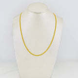 Cadena Cubana Tibetana 5.5g / 60cm / 2.71mm Oro Amarillo 18K